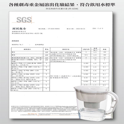 科技濾水壺濾芯_SGS認證2